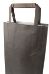 Bolsa lisa acuario 14x08x40 cm, para botella NEGRO