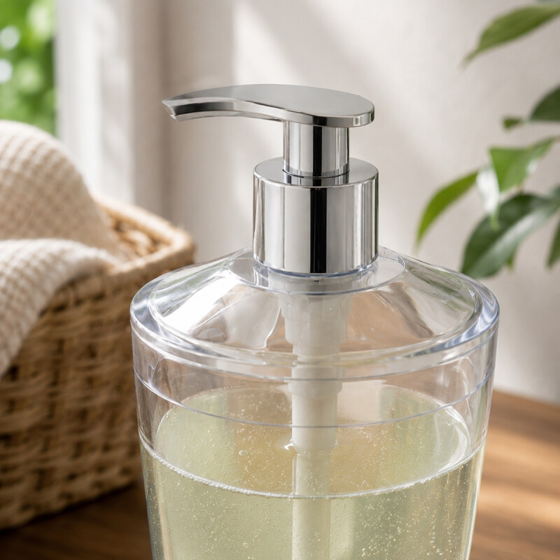 Dispensador de jabon TRANSPARENTE