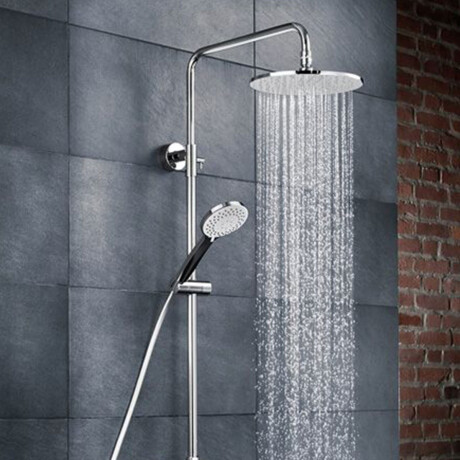 Grifería BARRAL DE DUCHA CROMADA EN AC INOX GAMAS DE GRIS