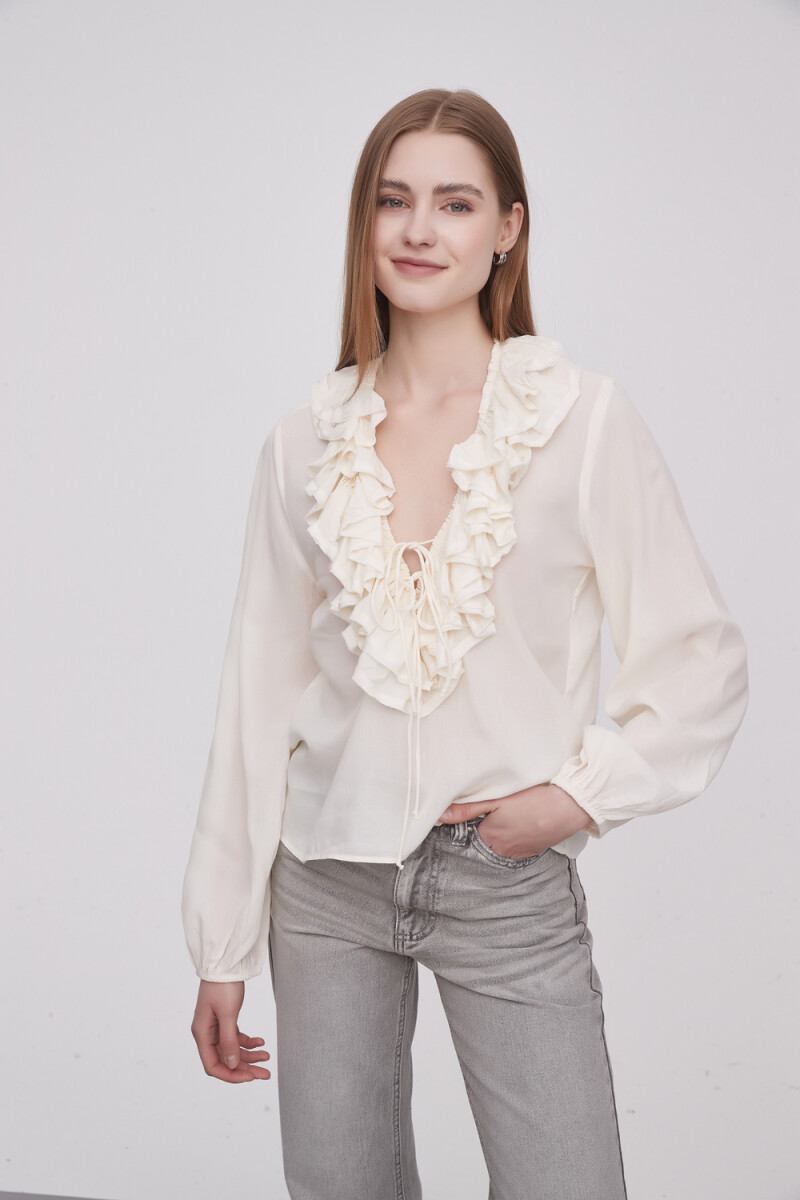 Blusa Adelai - Crudo / Natural 
