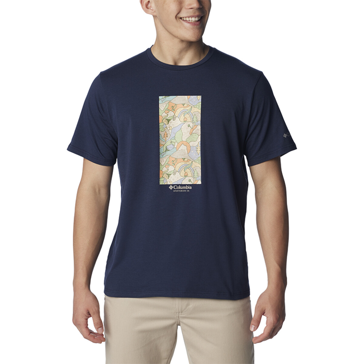 Remera Sun Trek Hombre - COLLEGIATE NAVY 