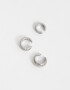 Bijou Cuff De metal Set De Earcuff De Metal Plateado - Plateado