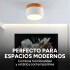 Plafón LED Techo 11cm Madera Nordico Moderno Luz Calida 10W Variante Blanca Fria