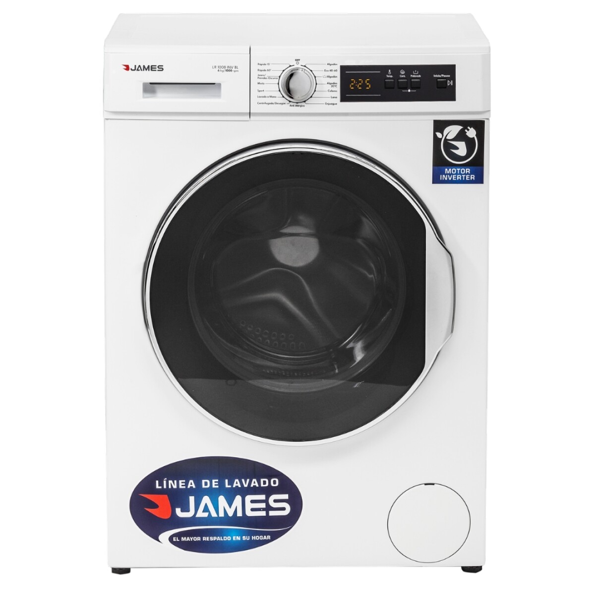 Lavarropas James 8 KG LR-1008 inverter 