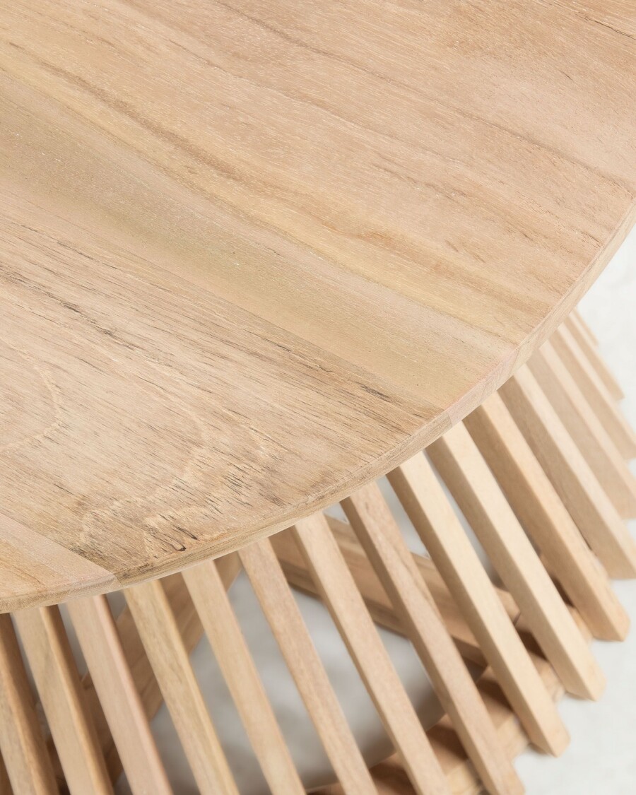 Mesa auxiliar Jeanette madera maciza de teca Ø 50 cm Mesa auxiliar Jeanette madera maciza de teca Ø 50 cm