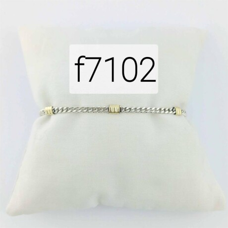 Pulsera de plata 925 con double de oro 18k. Grumette. Pulsera de plata 925 con double de oro 18k. Grumette.