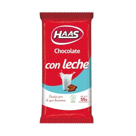Tableta Haas 55g Con Leche