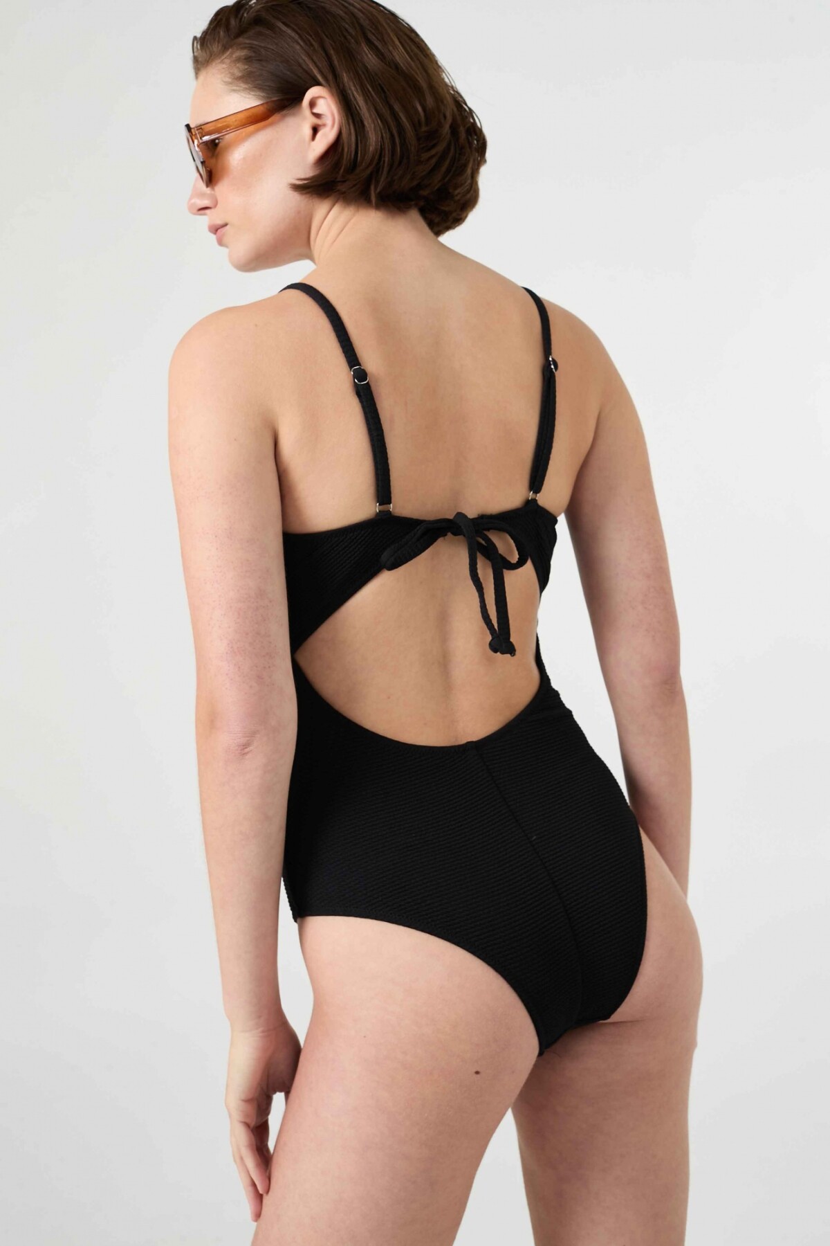 Malla Capri Negro Texturado
