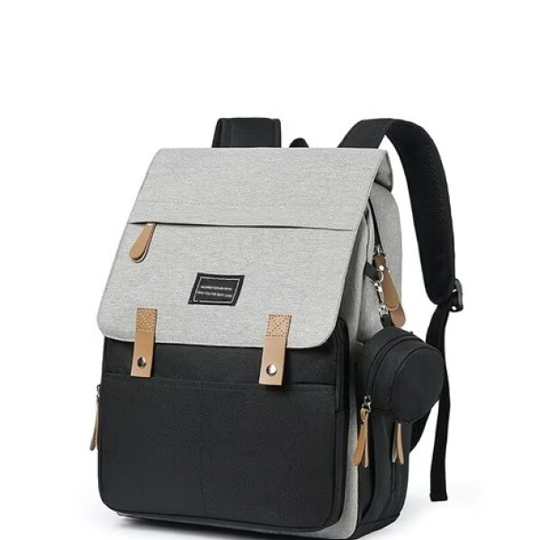 Mochila maternal SIMONA gris con negro