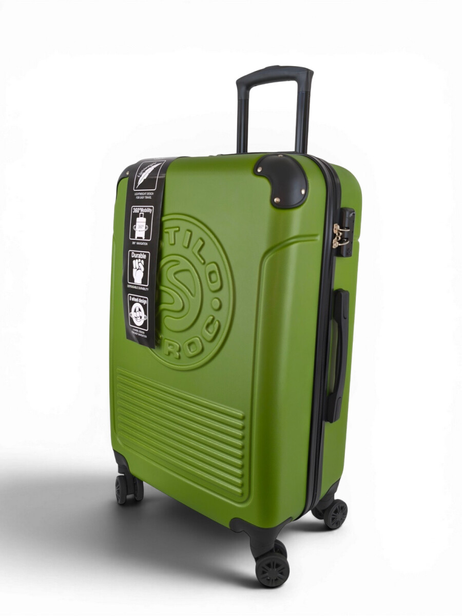 Valija mediana ABS (fibra) de 24" - Verde 