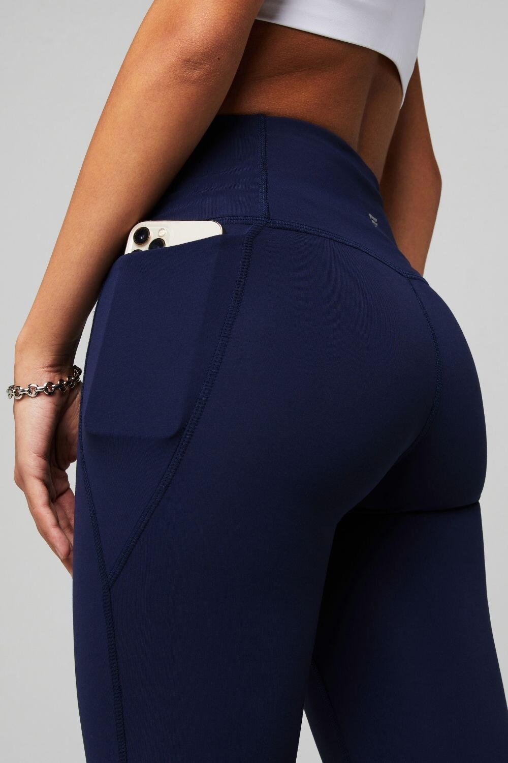 Pantalón Oasis High-Waisted Crossover Flare Mujer Deep Navy
