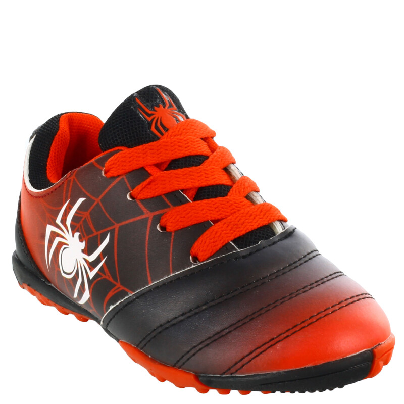 Championes de Niños Marvel Futbol 5 Spiderman Negro - Rojo - Blanco