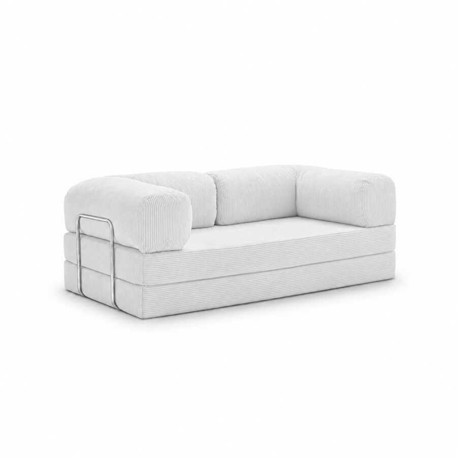 Sillón Cama Teddy 2 Cuerpos White