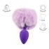 Plug Anal Pompon Conejita Consolador Estimulador Talle L Color Variante Lila violeta