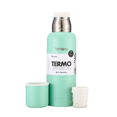 Termo Terrano 750ML Premium Slim VERDE-AGUA