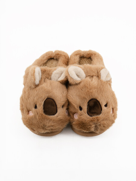 PANTUFLA BEIGE OSCURO