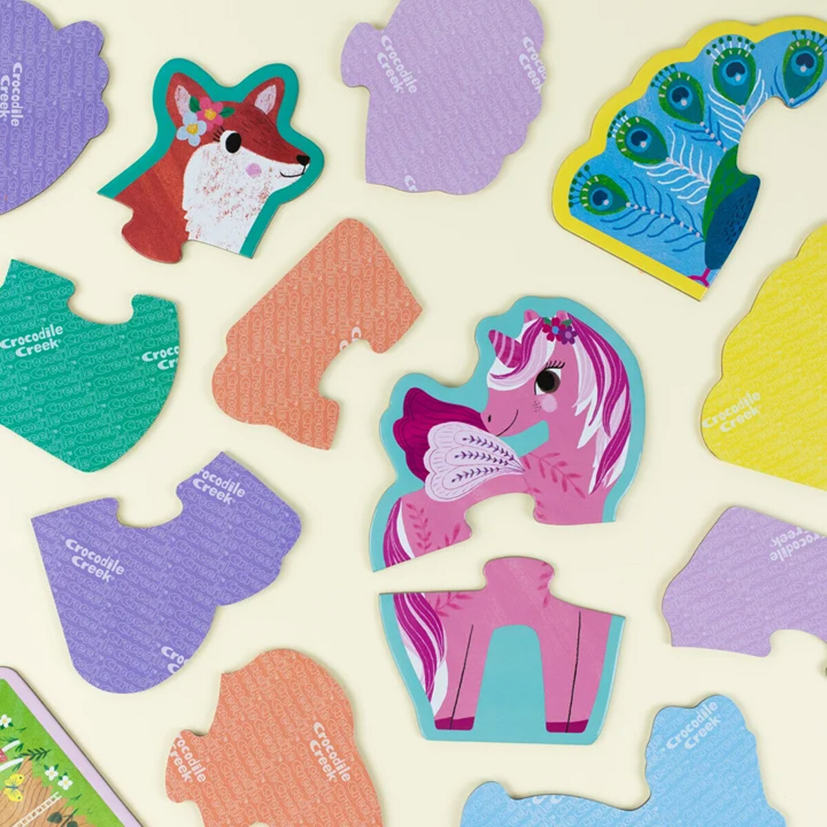 10 Puzzle Crocodile Creek De 2 Piezas Cada Uno - Unicornio 