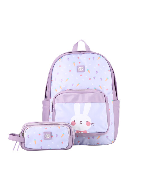 Kit Mochila + Cartuchera kids Conejo