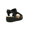 Ramarim Sand. Dama Tira Ancha C/velkro Pulsera C/elást.t/medio Negro