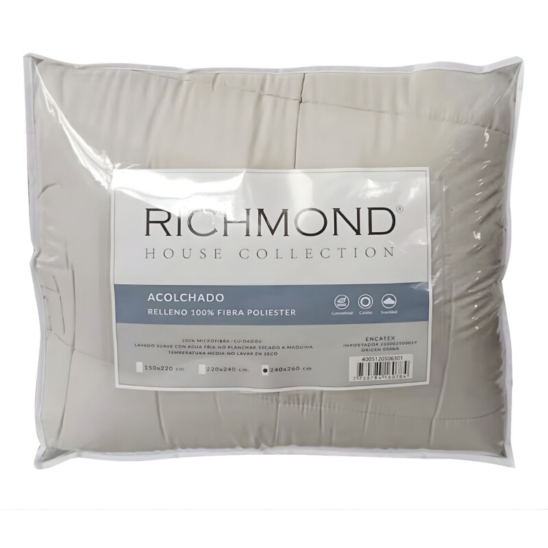 Acolchado 1 Plaza Richmond Plus Beige