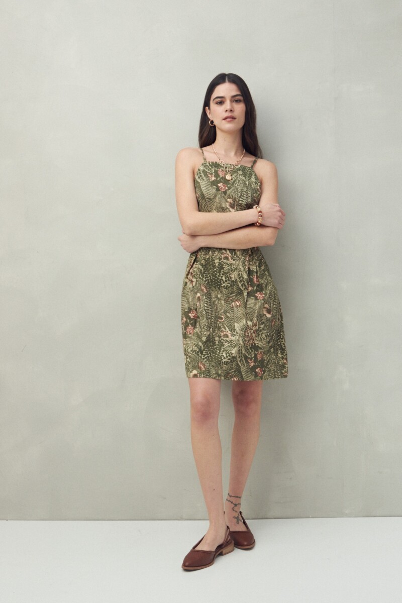 VESTIDO BAMBU Verde Oliva
