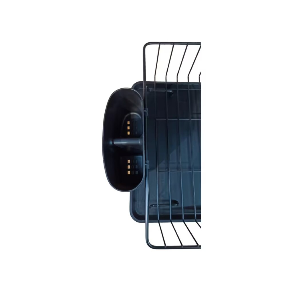ESCURREPLATOS CON BANDEJA NEGRO MATE Escurreplatos Con Bandeja Negro Mate