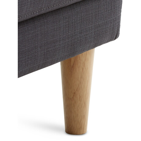 Sofa Egense Chaise Longue Tela Gris Oscuro