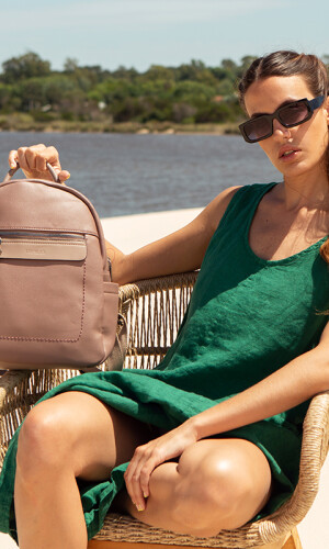 MOCHILA JOHANNESBURGO MAUVE C/ TOPO