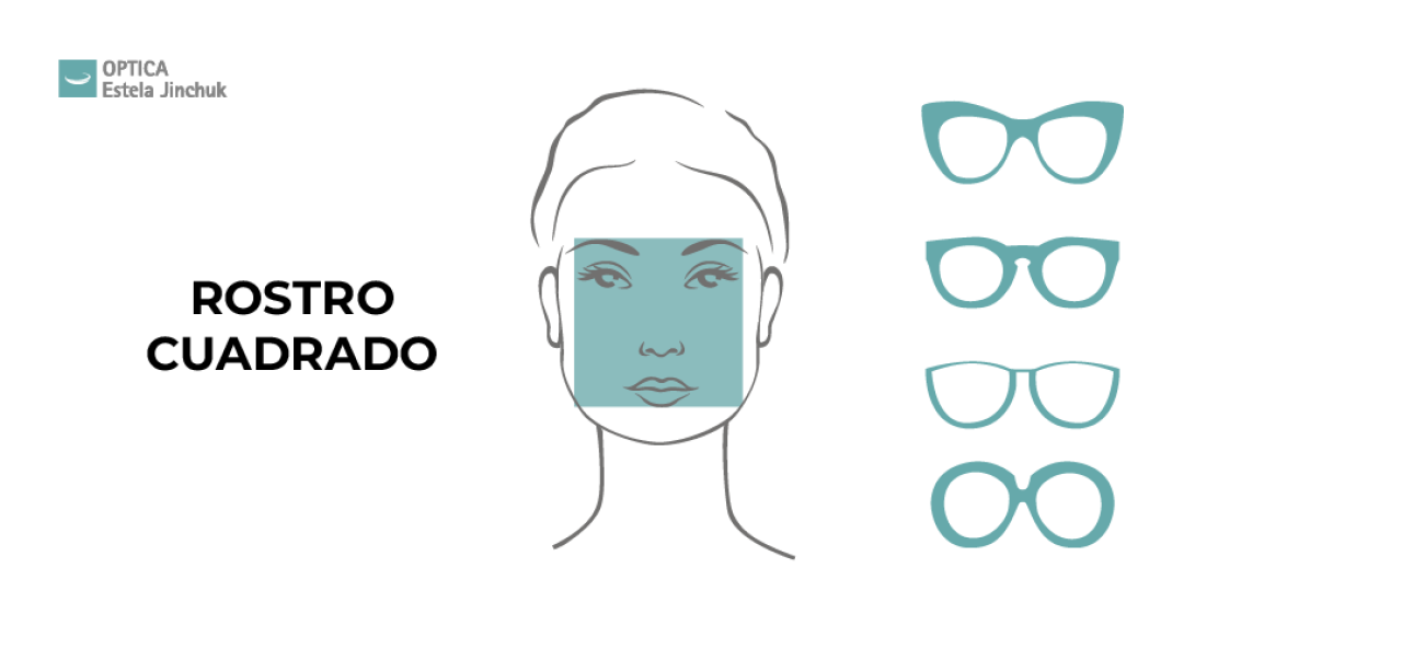 Lentes para rostro cuadrado