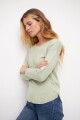 Sweater basico verde pastel