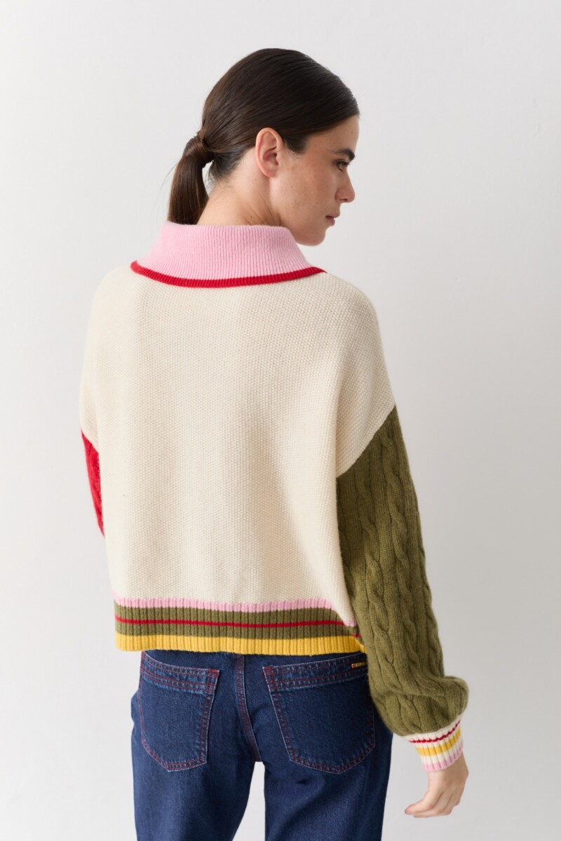 PRE VENTA CARDIGAN FUN Crudo