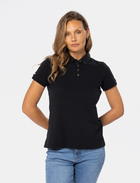 POLO PIQUE LISA Negro