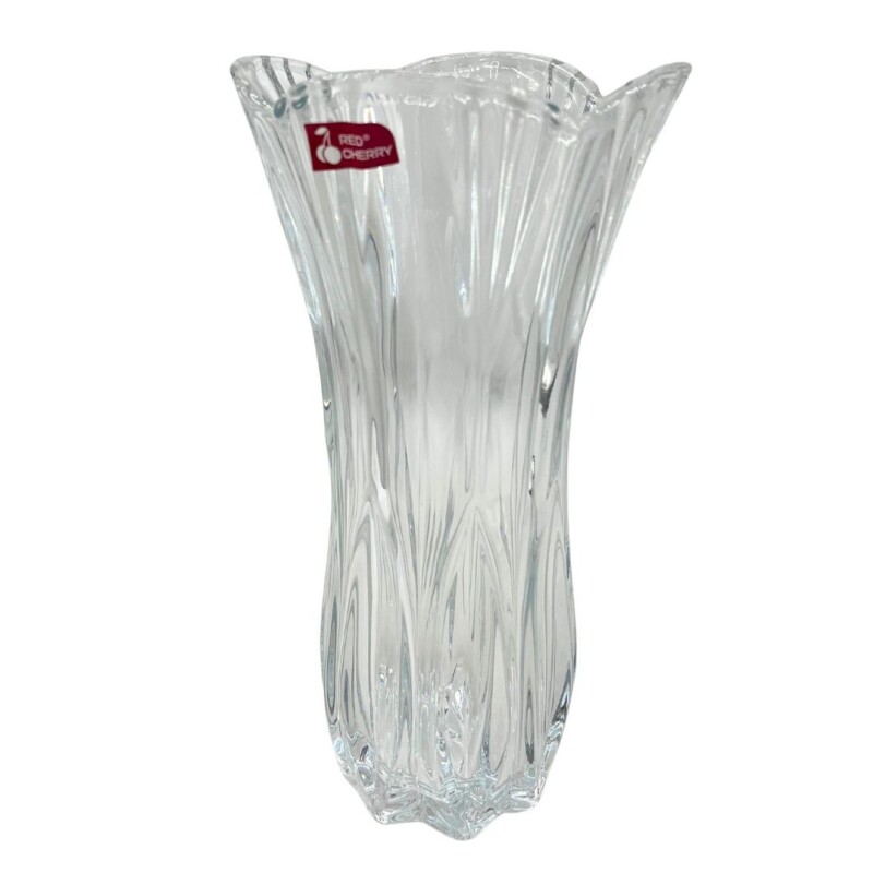 FLORERO DE VIDRIO RED CHERRY • 30cm FLORERO DE VIDRIO RED CHERRY • 30cm