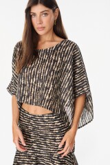 Blusa Beach Estampa Negro