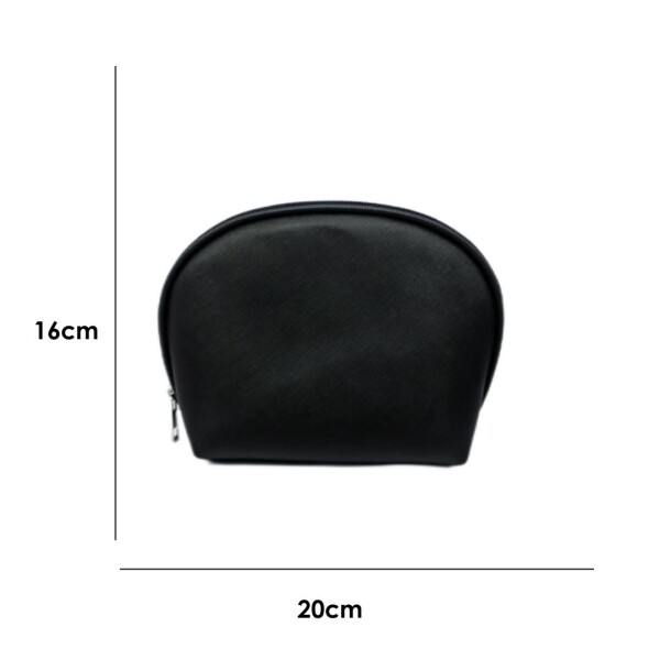 Necessaire semicircular negro