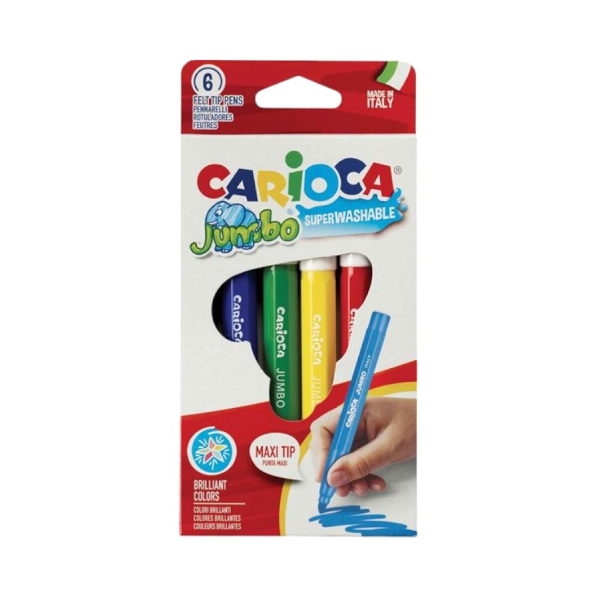 Marcadores Carioca Jumbo x6 