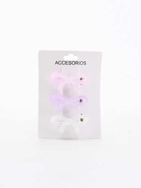 PINZAS MOÑO PACK X 3 MULTICOLOR