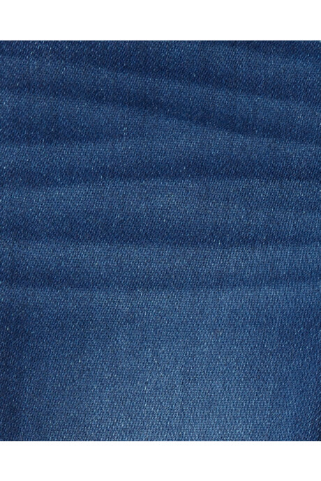 Pantalón jean, acampanado, diseño estrellas Sin color