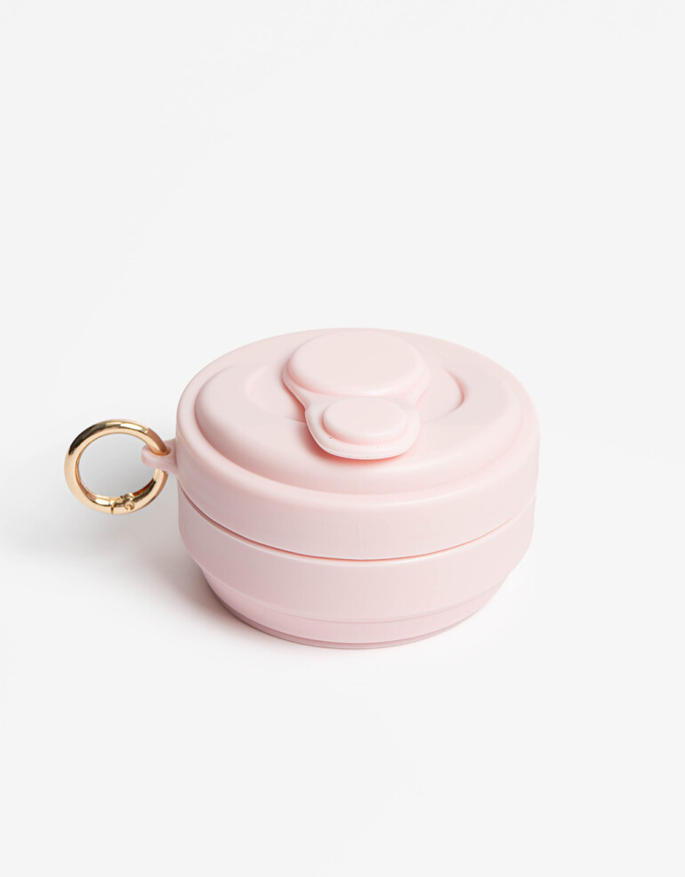 Artículos cocina Botellas Vaso Plegable De Silicona - Rosa Claro