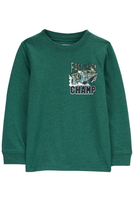 Remera de algodón, manga larga, estampa todoterreno Remera de algodón, manga larga, estampa todoterreno
