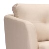 Sofá Con Chaise Triunfo - 3 Cuerpos Beige - Derecho