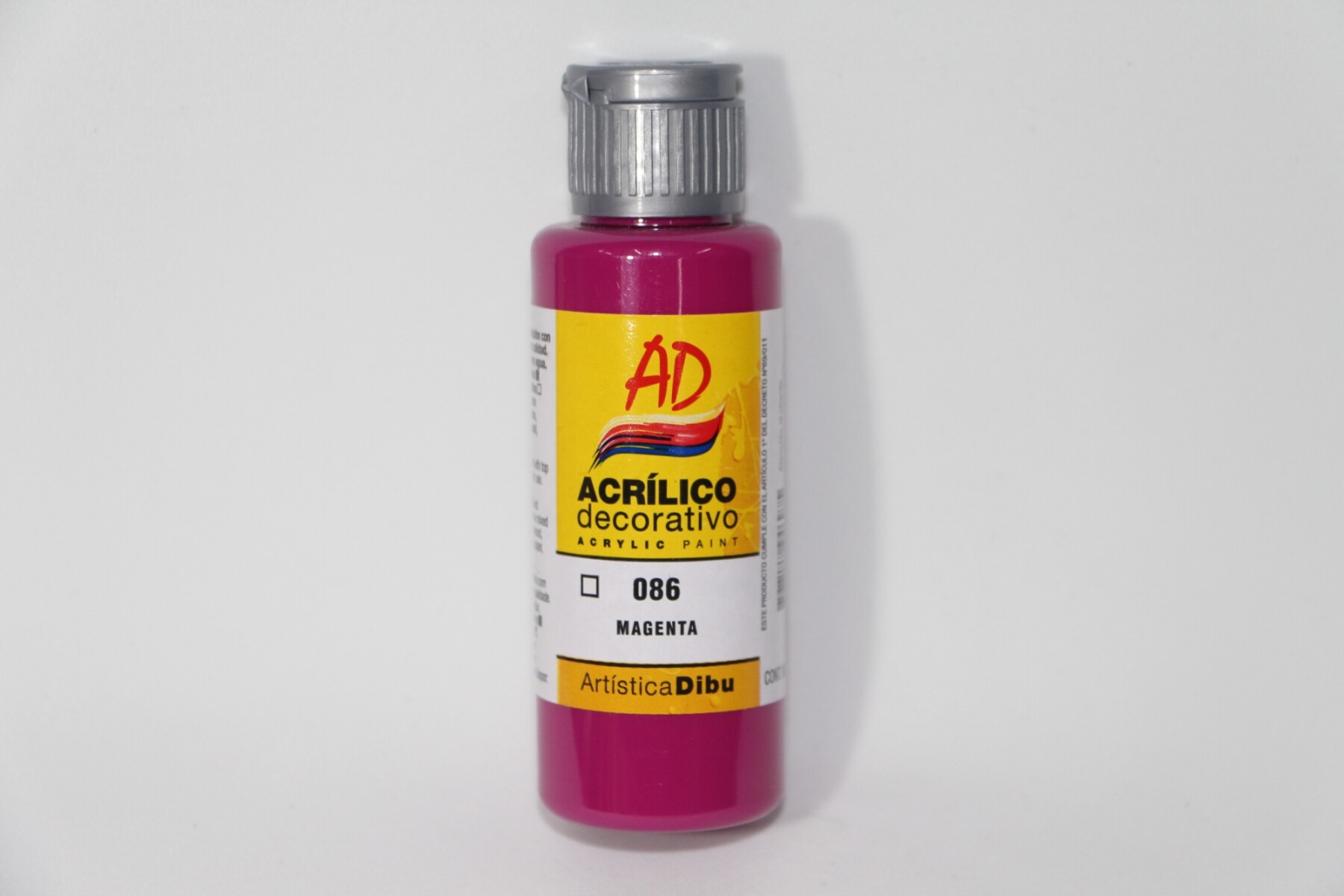 PINTURA ACRILICA ARTISTICA DIBU 60 ML. DIFERENTES COLORES - COLOR MAGENTA 086 