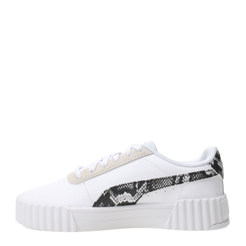 Championes de Mujer Puma Carina 3.0 Snake Chic Blanco - Negro - Gris