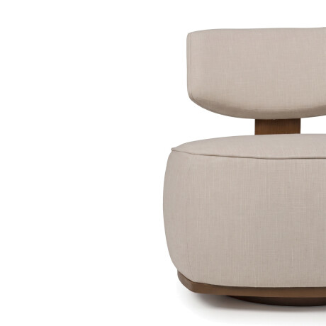 Butaca Orbit - Giratoria - Tela Rústica Beige (4F)