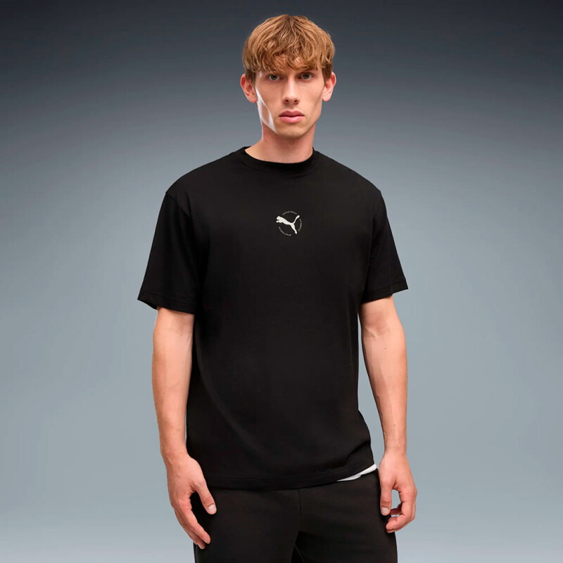 Remera de Hombre Puma Sport Relaxed Graphic Tee Negro