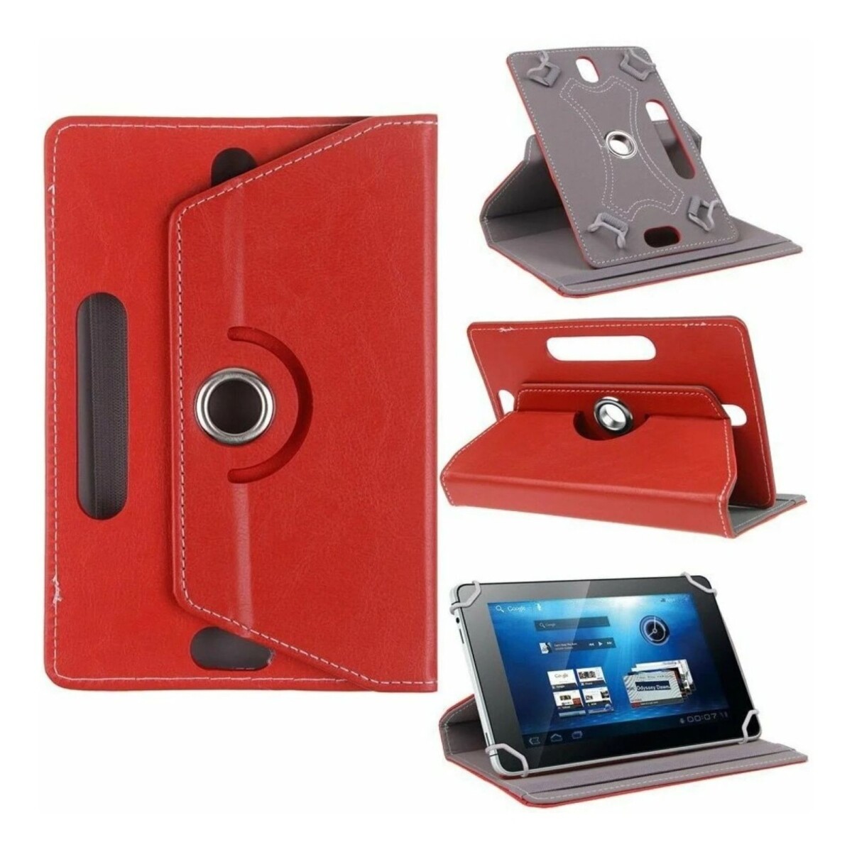 Funda Estuche De Tablet 7 Pulgadas Plan Ceibal Ibirapita - Color Variante ROJO 