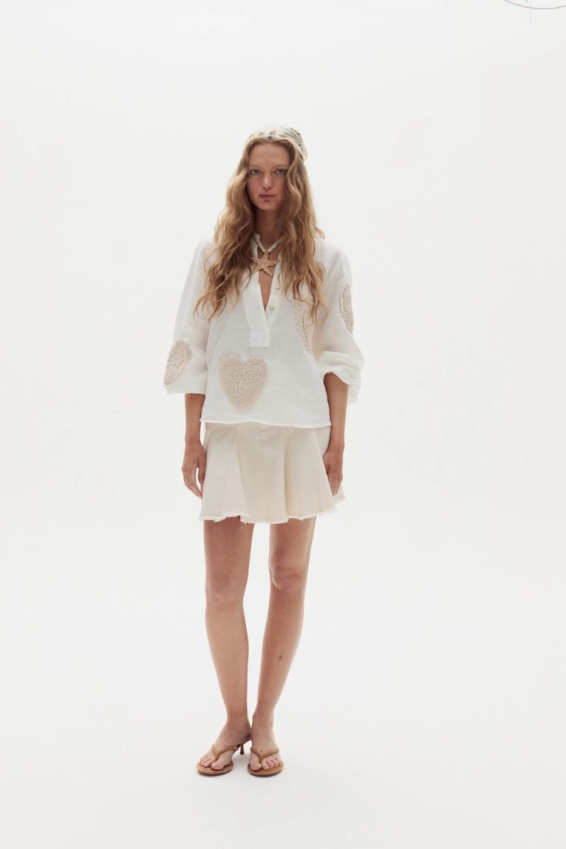 CAMISA CUPID LINEN Crudo