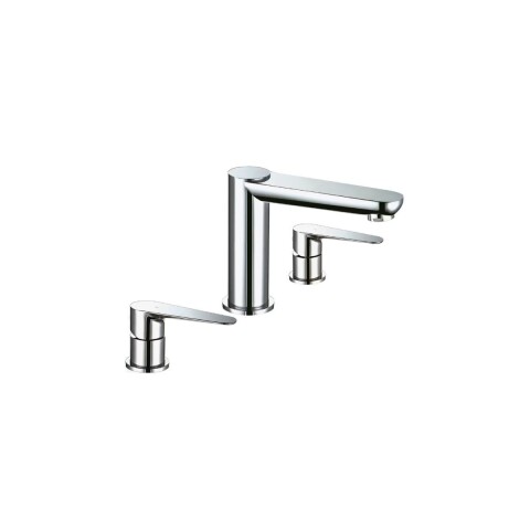 Grifería de lavatorio Bimando Euro bronce cromado Grifería De Lavatorio Bimando Euro Bronce Cromado