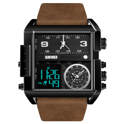 Reloj Skmei 1391BKBN Dual Time para Hombre Marrón Reloj Skmei 1391bkbn Dual Time Para Hombre Marrón