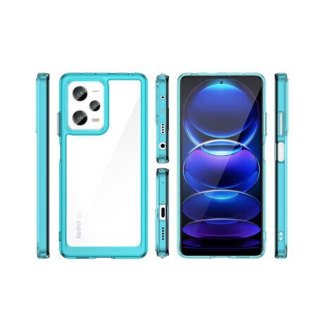 Case Transparente con Borde de Color Xiaomi Note 12 Pro 5G Turquesa